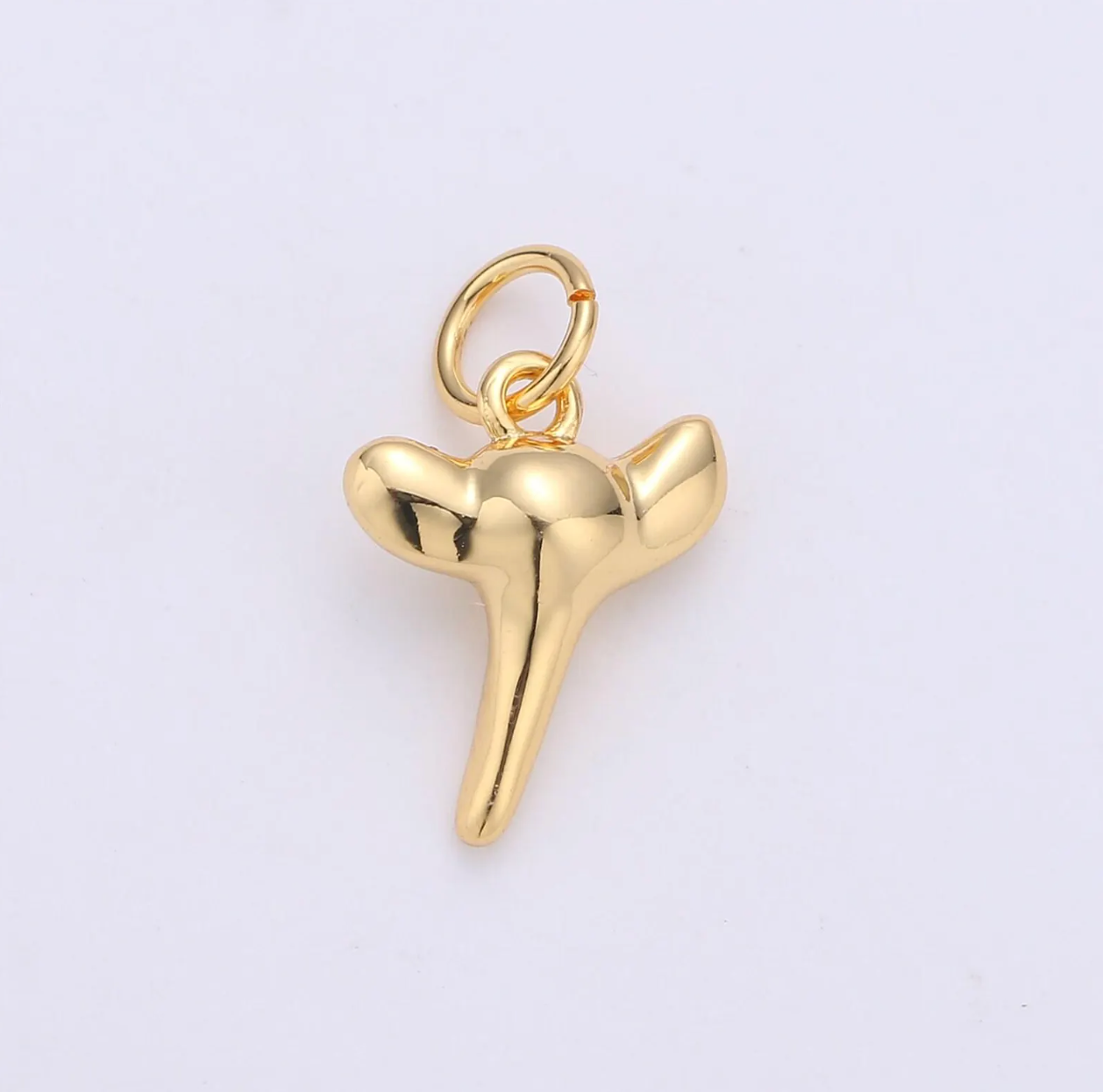 Gold Shark Tooth Charm