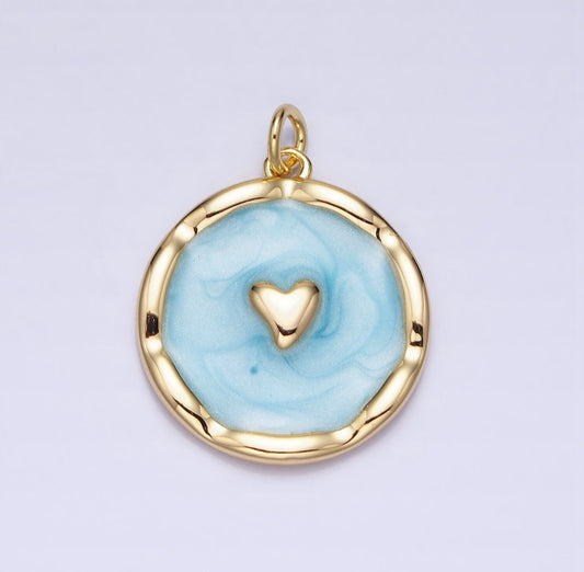 Heart Charm Blue