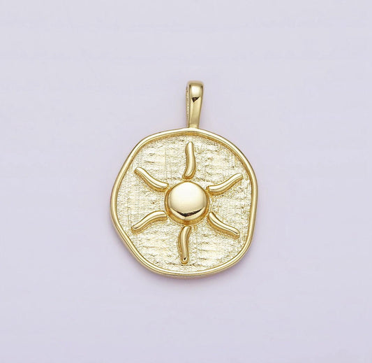 Sun Pendant Gold