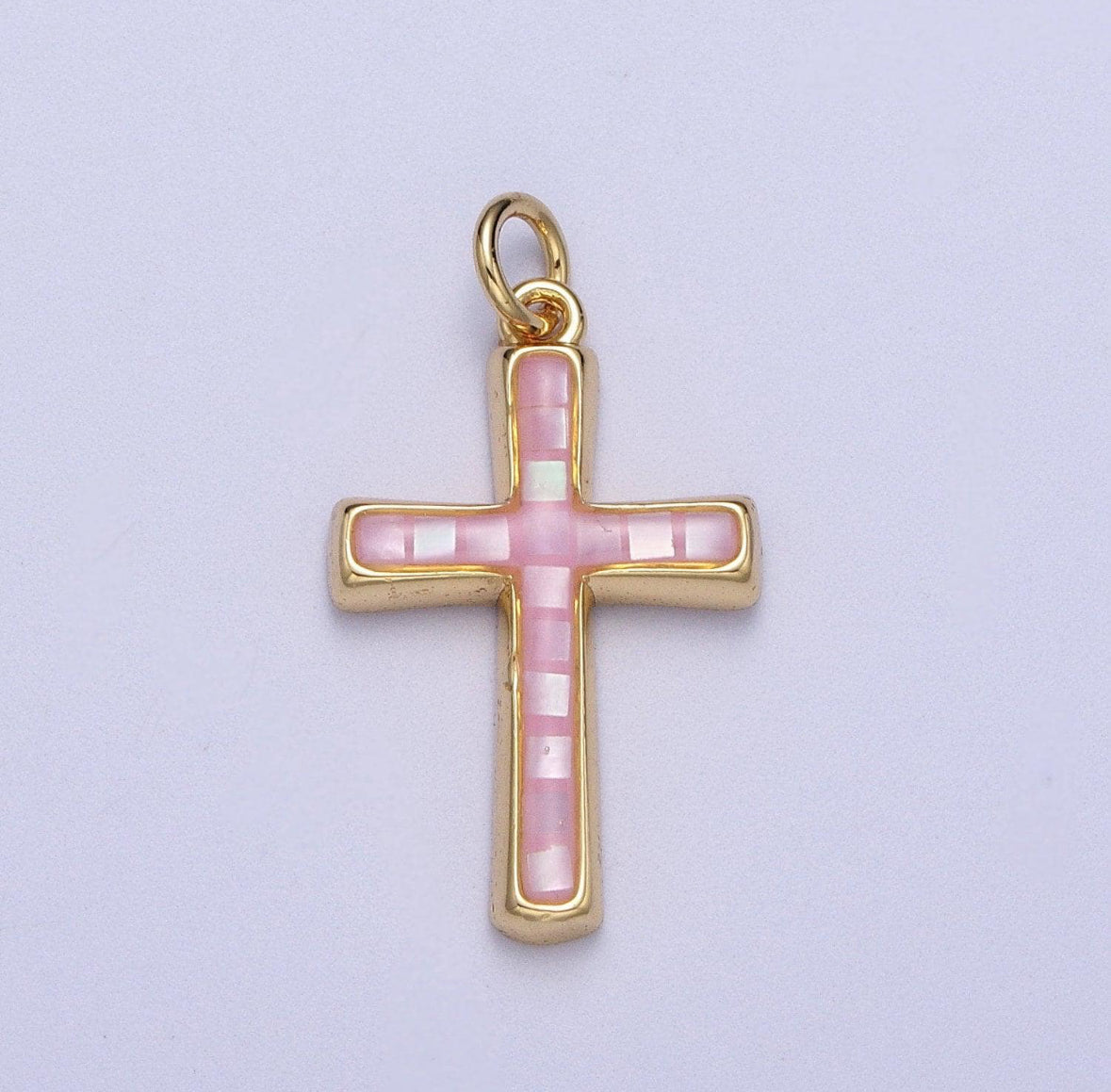 Cross Charm Pink