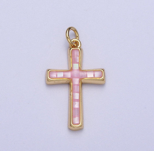 Cross Charm Pink