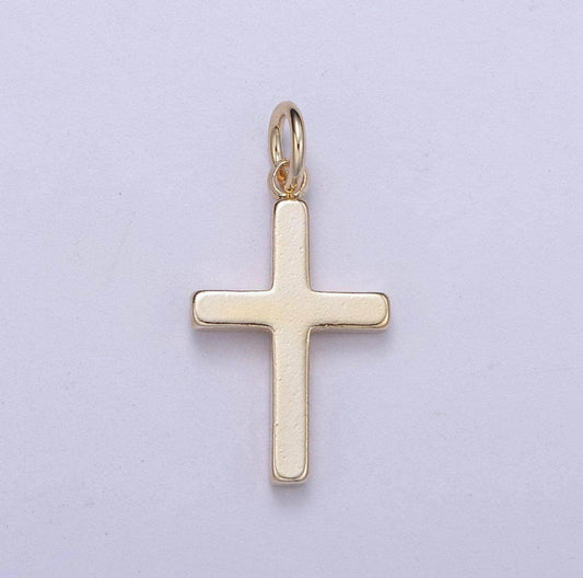 Cross Charm Gold