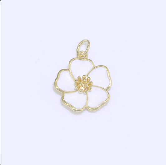 White Hibiscus Charm