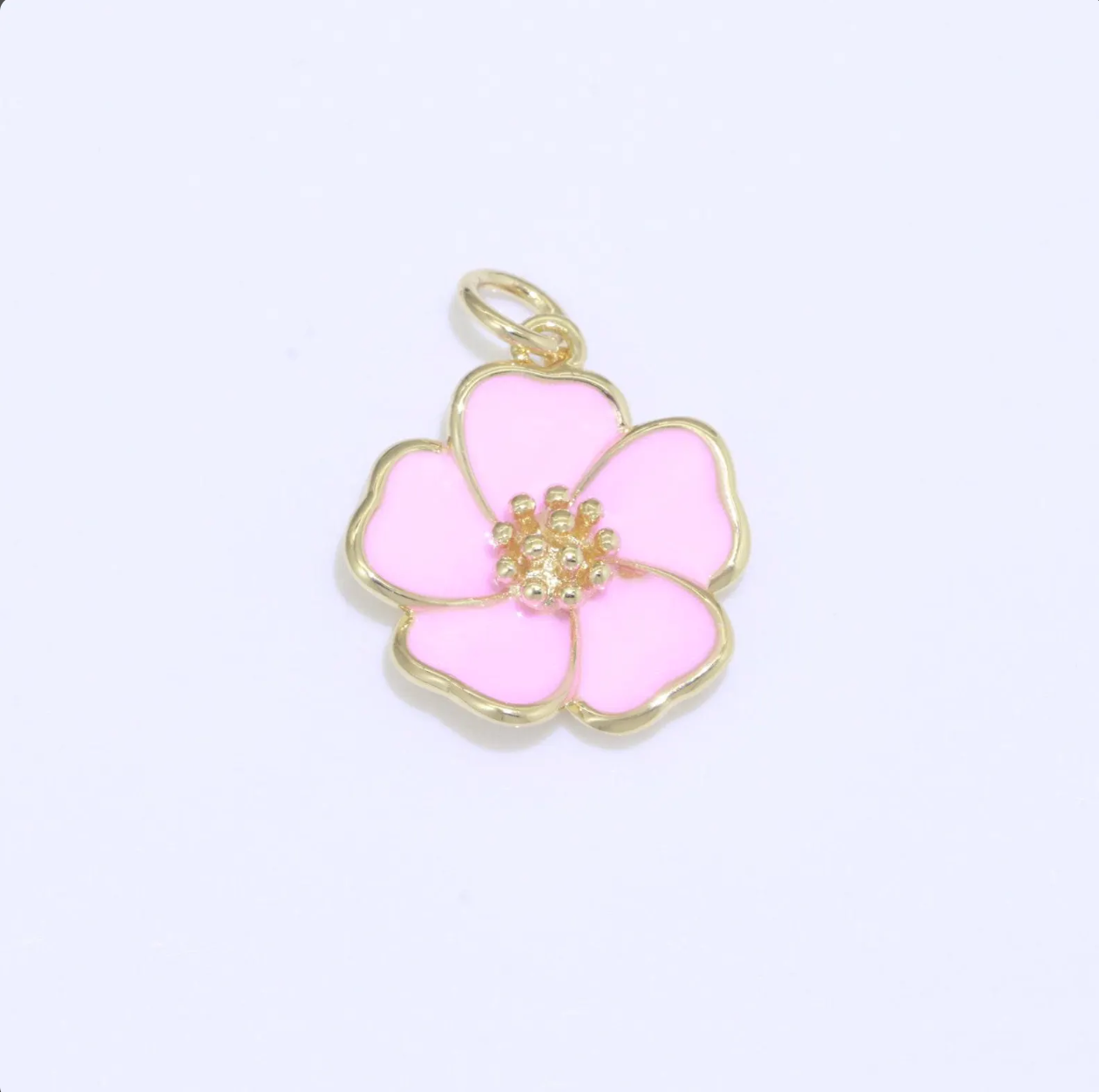 Pink Hibiscus charm