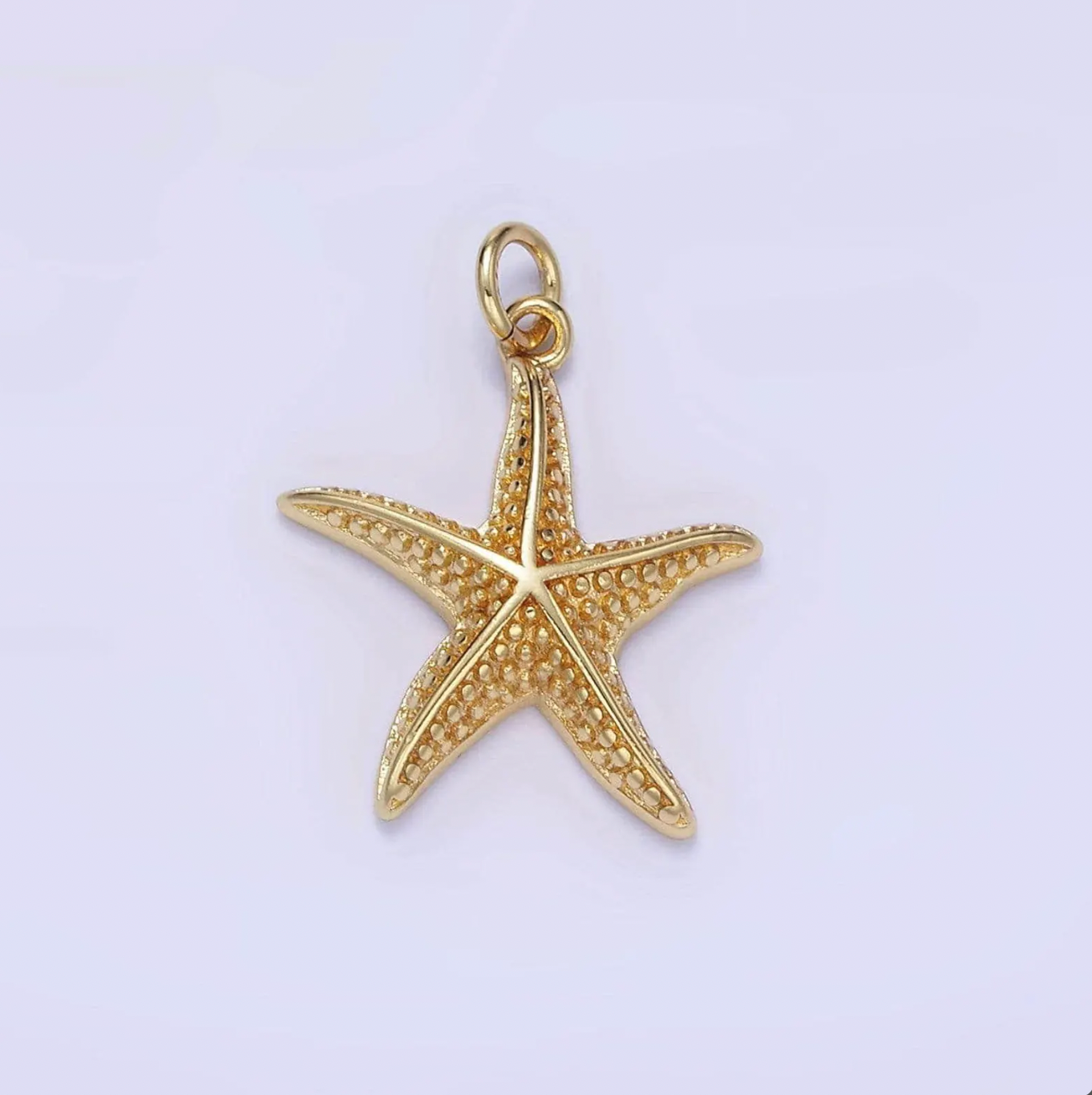 Gold Starfish Charm