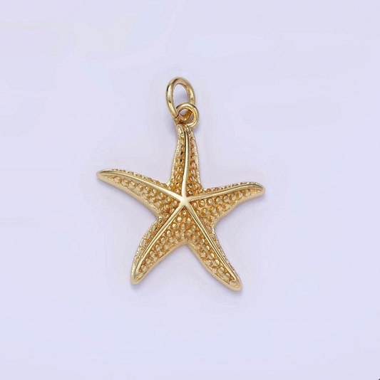 Gold Starfish Charm