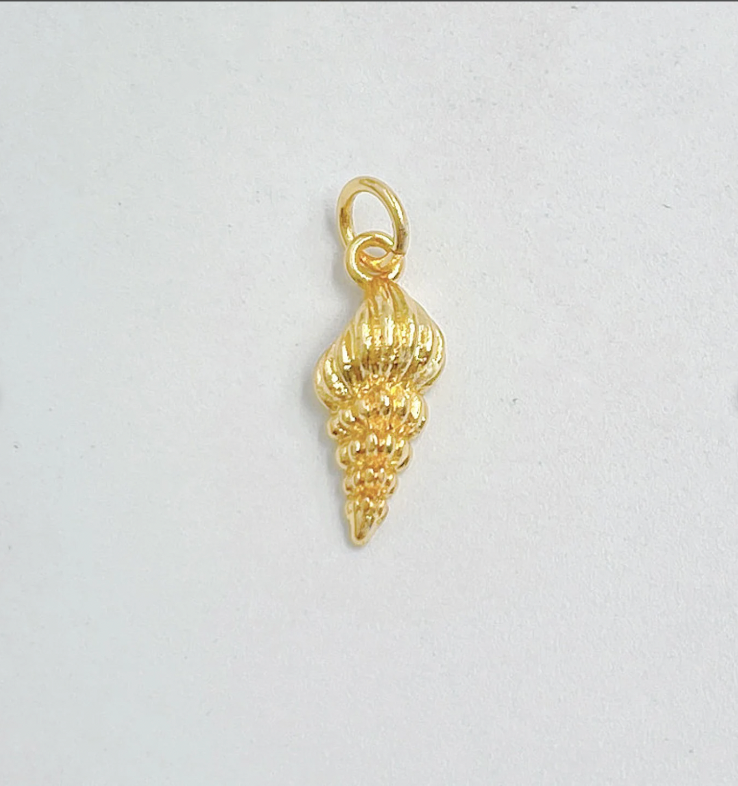 Gold Conch Shell Charm